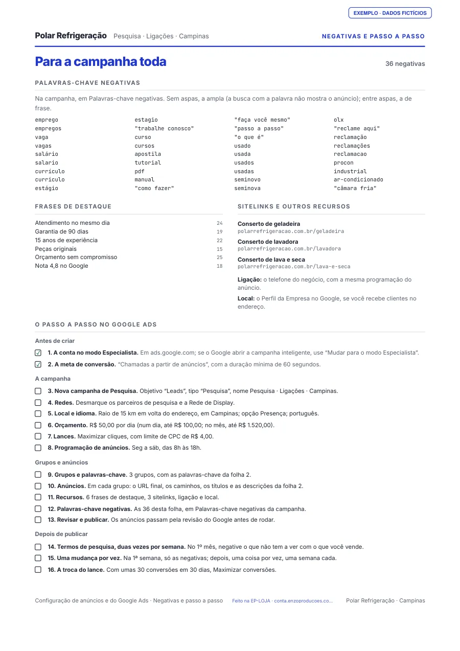 Página 3 do PDF de exemplo