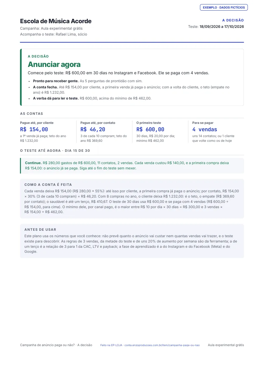 Página 1 do PDF de exemplo