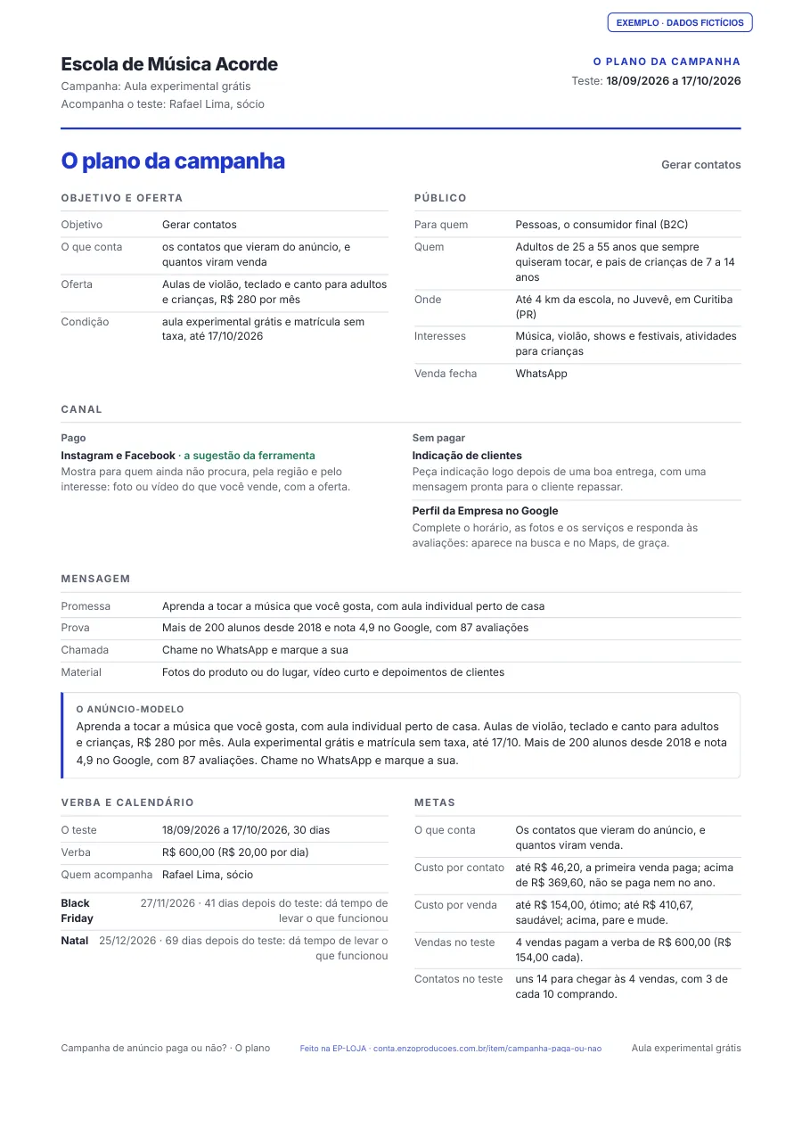 Página 2 do PDF de exemplo