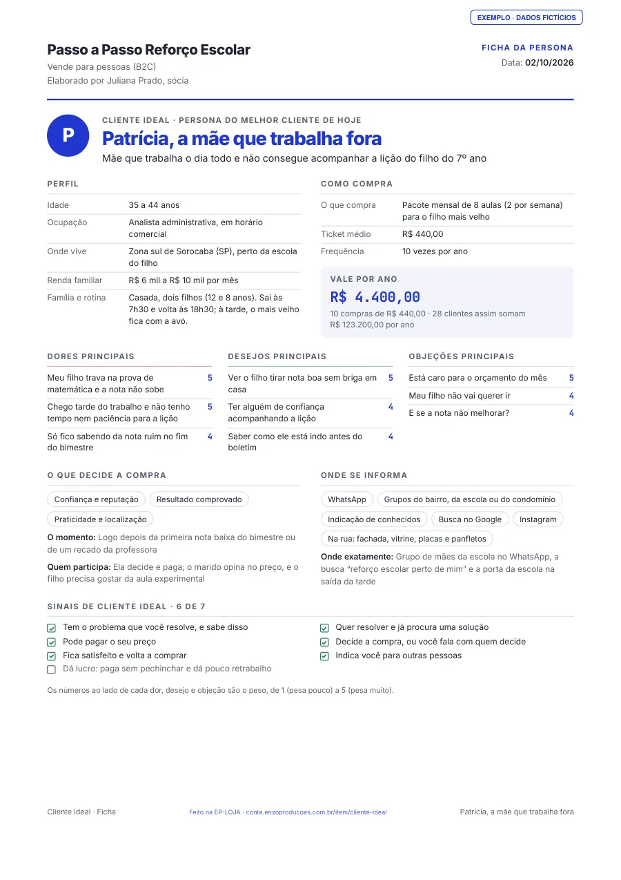 Página 1 do PDF de exemplo