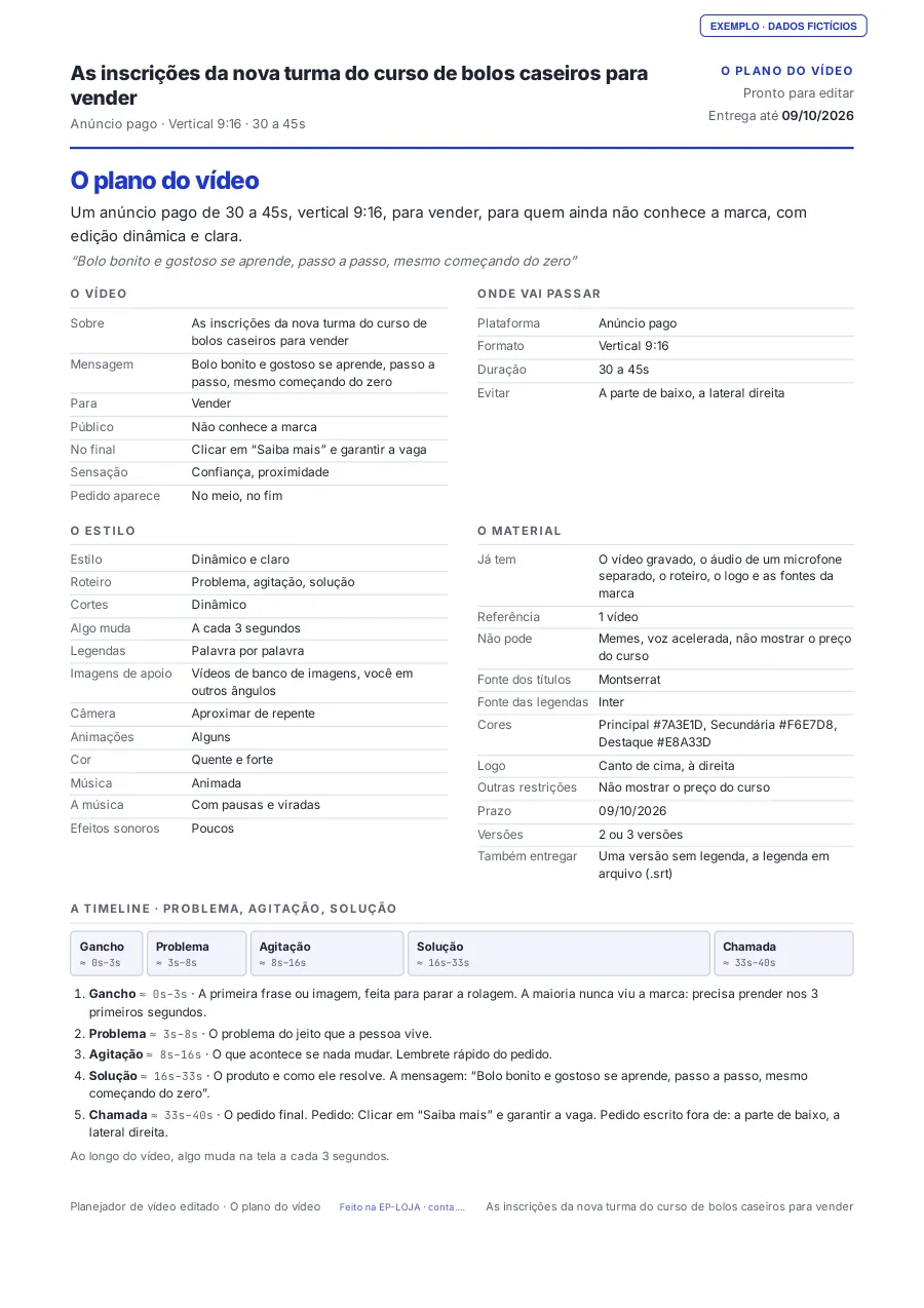 Página 1 do PDF de exemplo