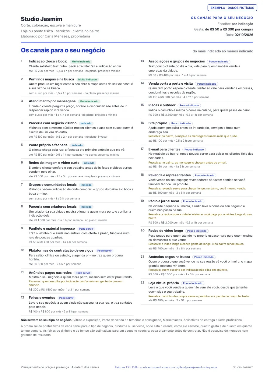 Página 3 do PDF de exemplo