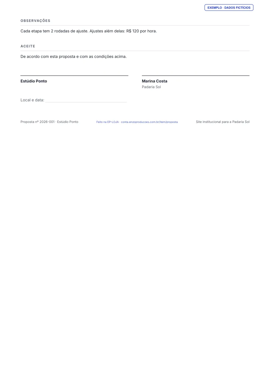 Página 2 do PDF de exemplo